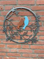 Decoratief ornament - Muurcirkel vogels op tak 50 cm -