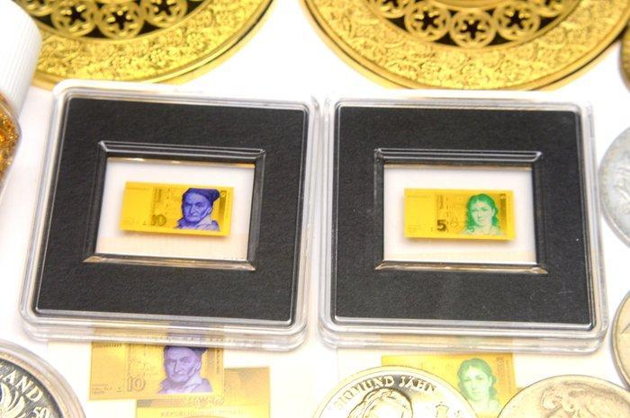 Tchad. 2 x 3000 Francs 2020 DDR Banknotes 1/1000oz (.999) +, Postzegels en Munten, Munten | Europa | Niet-Euromunten