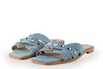 Manfield Slippers in maat 38 Blauw, Kleding | Dames, Schoenen, Slippers, Zo goed als nieuw, Manfield, Verzenden