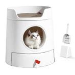 Design kattenbak met lade – wit – inclusief krabplank