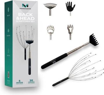 Tweedekans | Massagerr® Hoofd & Rug Krabber Set - 5-in-1 beschikbaar voor biedingen