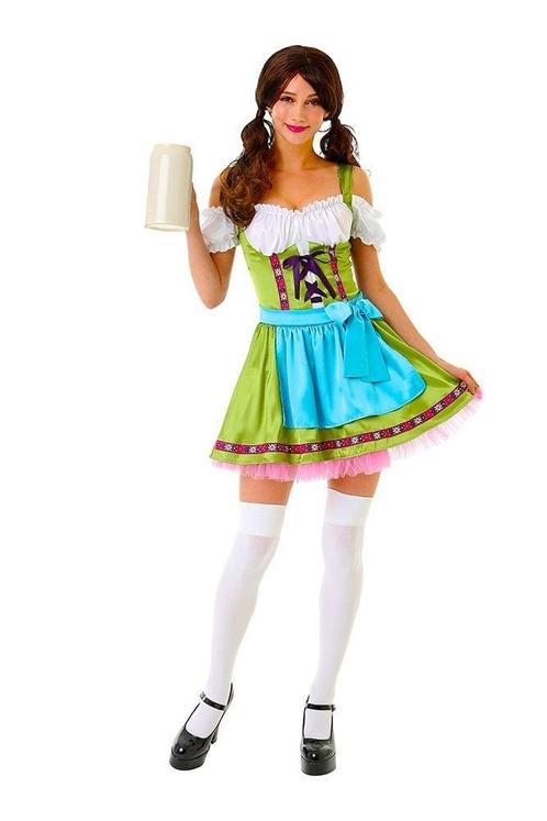 Dirndl Jurk Oktoberfest Gekleurd, Kinderen en Baby's, Carnavalskleding en Verkleedspullen, Nieuw, Verzenden