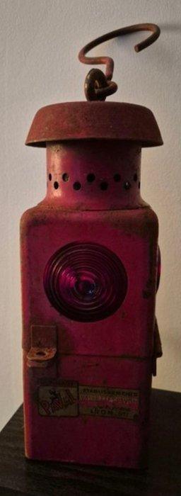 paval lyon - paval lyon - Lamp - treinachterlicht - IJzer -, Antiek en Kunst, Antiek | Wandborden en Tegels