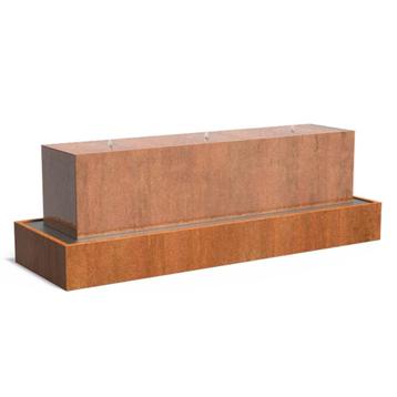 Cortenstaal waterblok 300x70x70cm beschikbaar voor biedingen