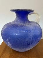Vaas  - Glas - Bisazza Vetro 1992, Blauw, Antiek en Kunst, Antiek | Glaswerk en Kristal