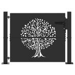 Tuinpoort Zwart 105x100cm | Retour Deal 60% Korting!, Tuin en Terras, Verzenden, Nieuw, IJzer, Tuinhek