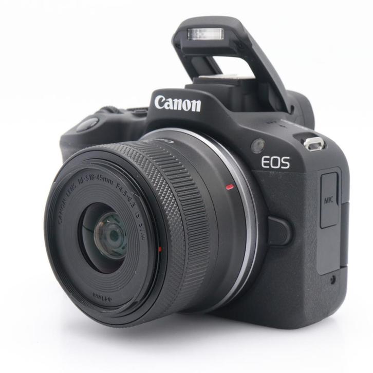 Canon EOS R50 + RF-S 18-45mm F/4.5-6.3 IS STM | Tweedehands, Audio, Tv en Foto, Foto | Lenzen en Objectieven, Zo goed als nieuw