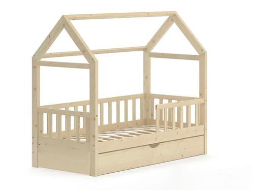 Personaliseerbaar houten huisbed 80x160 cm - Uniek design..., Kinderen en Baby's, Kinderkamer | Bedden, Nieuw, Ophalen of Verzenden