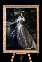 Reginald Machell (1854-1927) - Woman in dress, Antiek en Kunst