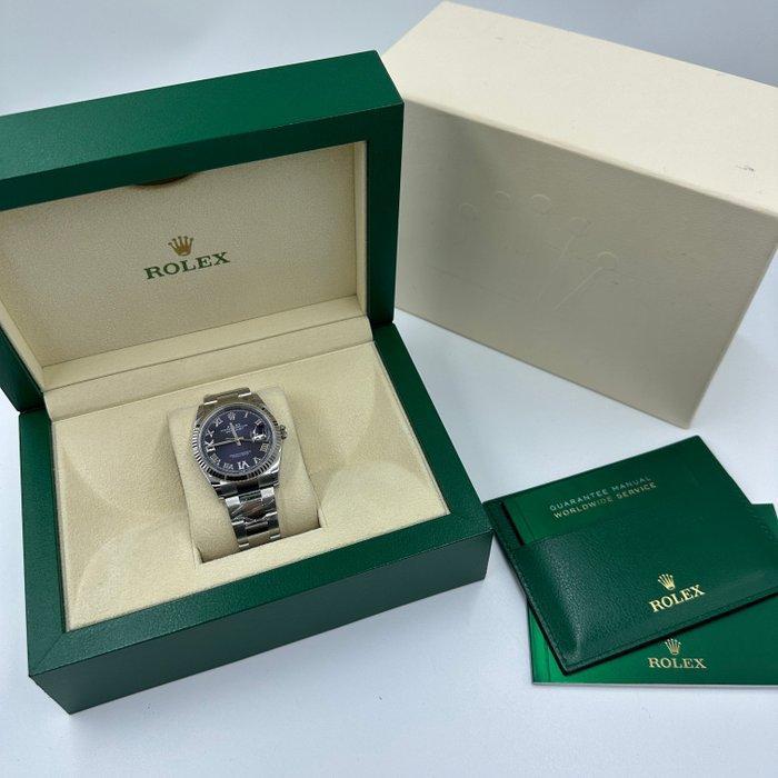 Rolex - Datejust 36 Blue Diamond Roman Dial - 126234 -, Handtassen en Accessoires, Horloges | Heren