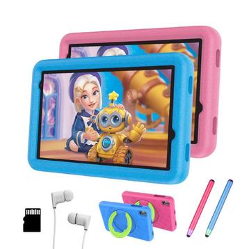 HeppieBabie Kindertablet 8 Inch - Roze met 64GB Opslag - 4GB beschikbaar voor biedingen