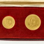 Liechtenstein. Franz Joseph II. 25, 50 Franken 1956, Postzegels en Munten