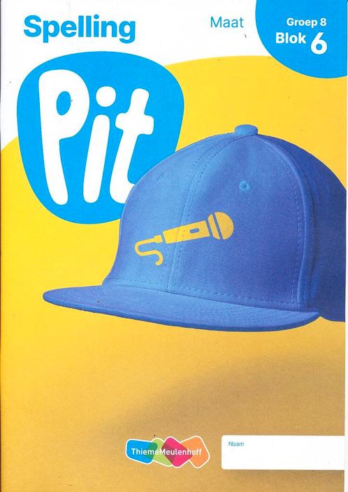 Pit Werkboek Spelling Maat blok 6 groep 8 (per stuk), Livres, Livres scolaires, Envoi