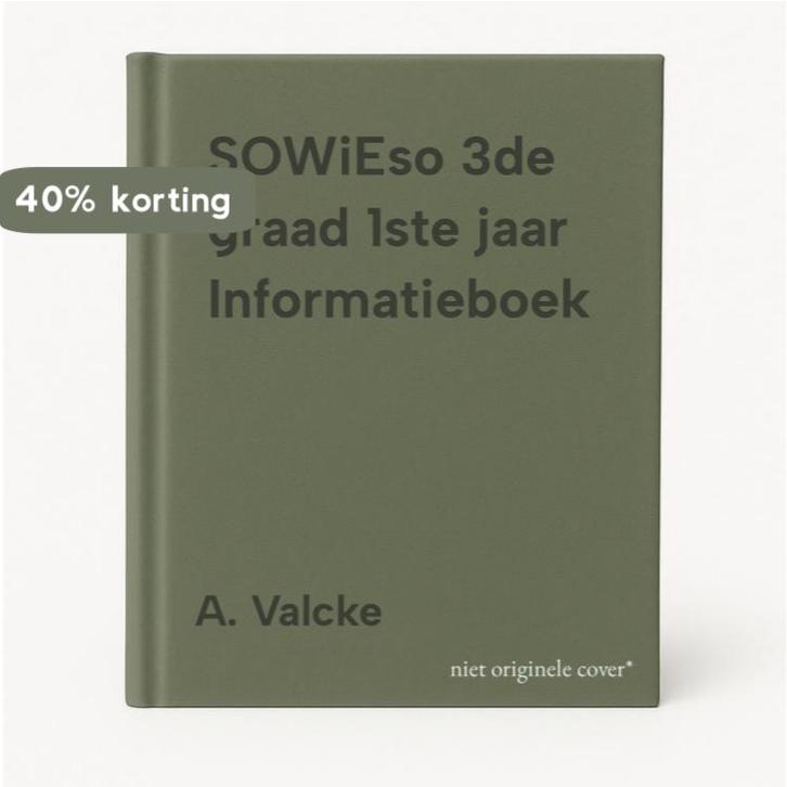 SOWiEso 3de graad 1ste jaar Informatieboek 9789030198000, Boeken, Schoolboeken, Gelezen, Verzenden