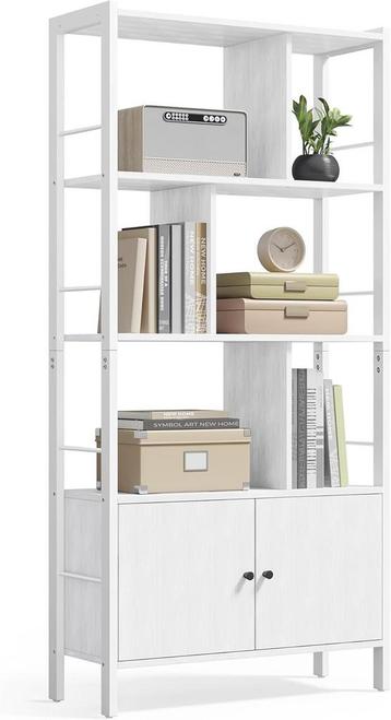 Boekenkast - 4 open planken - woonkamerkast - stalen frame, Verzenden
