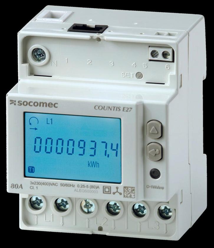 Socomec COUNTIS Compteur Délectricité - 48503054, Bricolage & Construction, Électricité & Câbles, Envoi