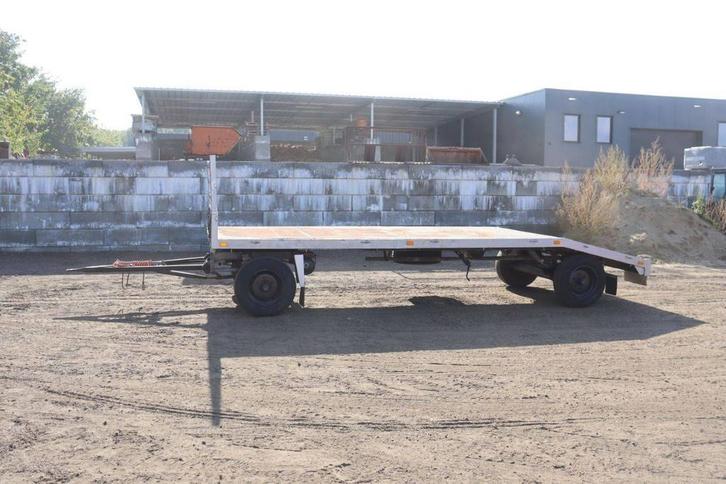 Veiling: Platte Aanhangwagen Doornwaard D8000SA 1990, Autos : Divers, Remorques, Enlèvement