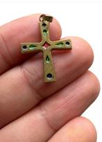 Mystérieuse croix gothique missionnaire en bronze (connue, Antiquités & Art