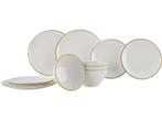 Gimex Linea Line Servies - Goud - 12-Delig, Huis en Inrichting, Verzenden, Zo goed als nieuw
