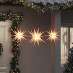 vidaXL Lumières de Noël avec LED 3 pcs pliable blanc, Neuf, Verzenden