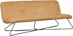 Leren Zetel smile 180 -zits cognac leer, Zetel cognac kleur