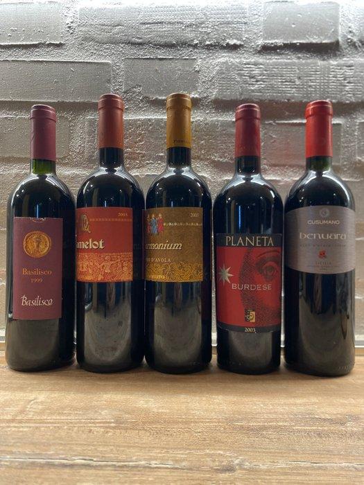 2003 Firriato Harmonium & Camelot, 2003 Planeta Burdese,, Verzamelen, Wijnen