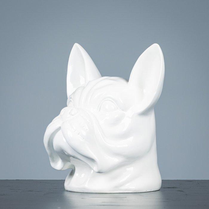 Figuur - Decoratieve Buldog kop - polystone, Antiek en Kunst, Kunst | Designobjecten