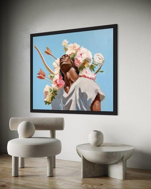 Houessou Koffins Bryan (1999) - Résilience florale, Antiek en Kunst, Kunst | Schilderijen | Modern