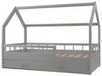Groot massief houten kinderbed - huisvorm - 160x80cm - ve..., Ophalen of Verzenden, Nieuw