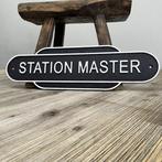 Spoorwegen - Stationschef - Wandbord - Gietijzer, Antiek en Kunst