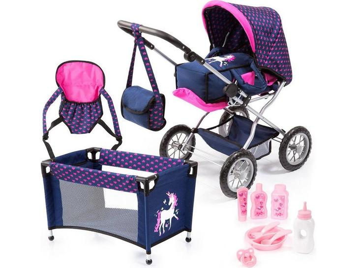 Bayer Design Grande - Combi Poppenwagen - Verstelbare, Kinderen en Baby's, Speelgoed | Overig, Zo goed als nieuw, Verzenden