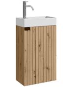 Toiletmeubel Bosco 40 x 22 cm Eiken Fonteinmeubel, Verzenden, Nieuw