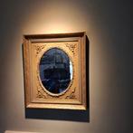 Wandspiegel - Hout - Ovaal in antieke stijl, Antiek en Kunst