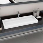 vidaXL Wastafel 120x46x11 cm mineraal gegoten/marmer gegoten, Doe-het-zelf en Bouw, Sanitair, Verzenden, Nieuw