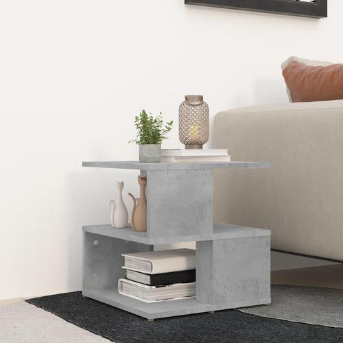 vidaXL Bijzettafel 40x40x40 cm bewerkt hout betongrijs, Huis en Inrichting, Tafels | Bijzettafels, Nieuw, Verzenden