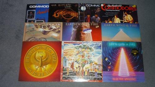 Earth, Wind & Fire, Commodores - Lot of 10 classic Funk/Soul, Cd's en Dvd's, Vinyl Singles