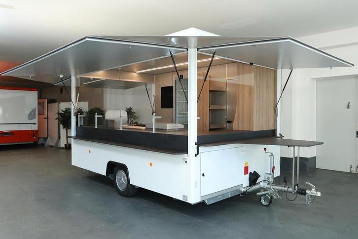 Borco foodtruck trailer met 3 kleppen ref 38269, Zakelijke goederen, Stock en Retail | Verkoopwagens
