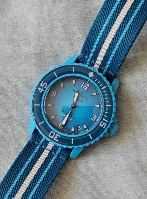 Omega x Swatch - Ocean Scuba Fifty Fathoms - Sans Prix de, Handtassen en Accessoires, Horloges | Heren