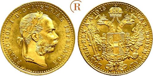 1 Dukat Wien goud 1915 Österreich: Franz Joseph I, 1848-1.., Postzegels en Munten, Munten en Bankbiljetten | Toebehoren, Verzenden