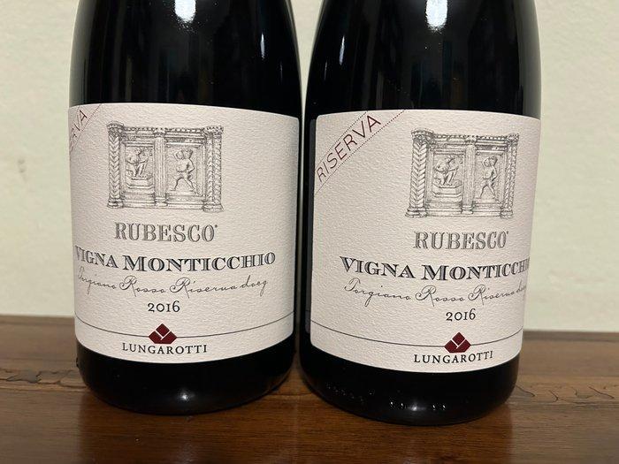 2016 Lungarotti, Rubesco riserva Vigna Monticchio - Umbrië, Verzamelen, Wijnen