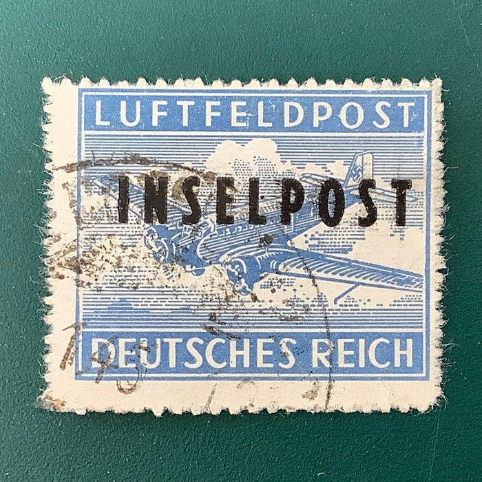 Duitse Rijk 1944 - Insel Rodos : feldpost zegel gekeurd, Postzegels en Munten, Postzegels | Europa | Duitsland