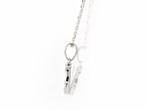 Zonder Minimumprijs - Ketting met hanger - 14 karaat Witgoud