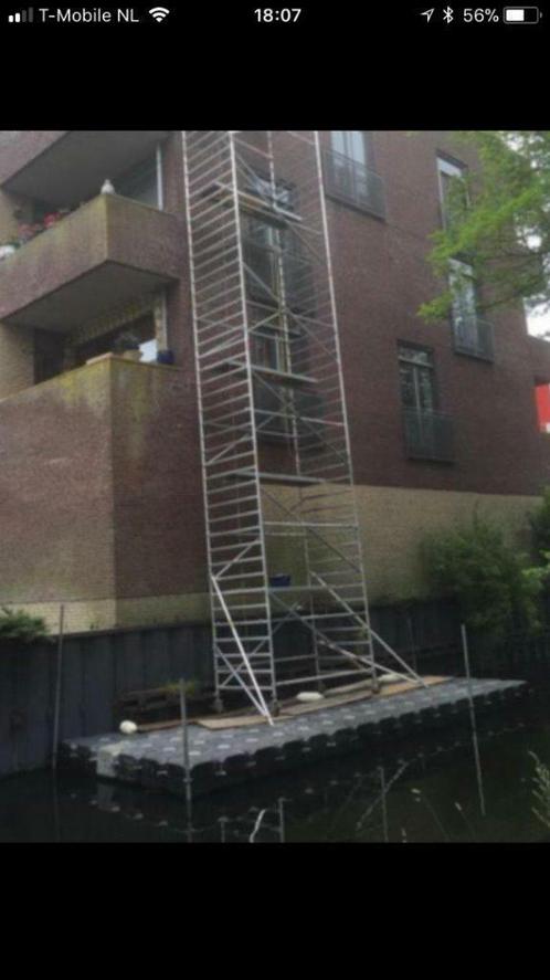 Ponton , pontons , steiger , terras, vlot , werkvlot huren ?, Doe-het-zelf en Bouw, Steigers