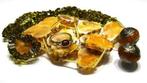 Barnsteen kralen / edelsteen kralen / zelf sieraden maken, Hobby & Loisirs créatifs, Fabrication de Perles & Bijoux, Kraal, Verzenden