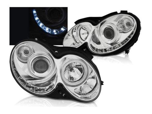 Daylight Chrome koplampen geschikt voor Mercedes CLK W209, Auto-onderdelen, Verlichting, Nieuw, Mercedes-Benz, Verzenden