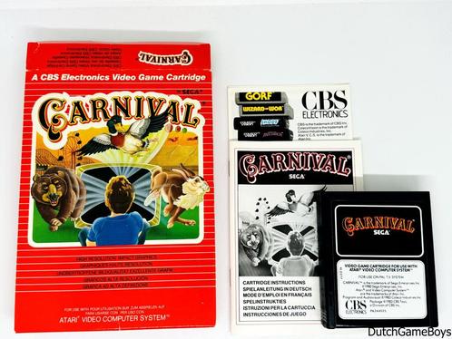 Atari 2600 - CBS Electronics - Carnival, Games en Spelcomputers, Spelcomputers | Atari, Gebruikt, Verzenden