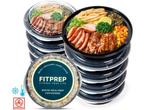 Veiling - Fitprep Meal Prep Magnetron Bakjes Deskel Rond 10x, Sport en Fitness, Nieuw