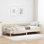 vidaXL Hoek Bed Frame Crème 100 x 200 cm Stof, Huis en Inrichting, Slaapkamer | Bedden, Verzenden, Nieuw