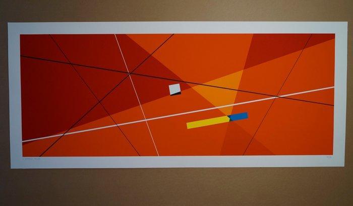 Luigi Veronesi (1908-1998) - Costruzione arancio XXL, Antiek en Kunst, Antiek | Overige Antiek