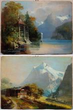 Hubert Sattler (1817-1904) - A pair of Swiss views:, Antiquités & Art